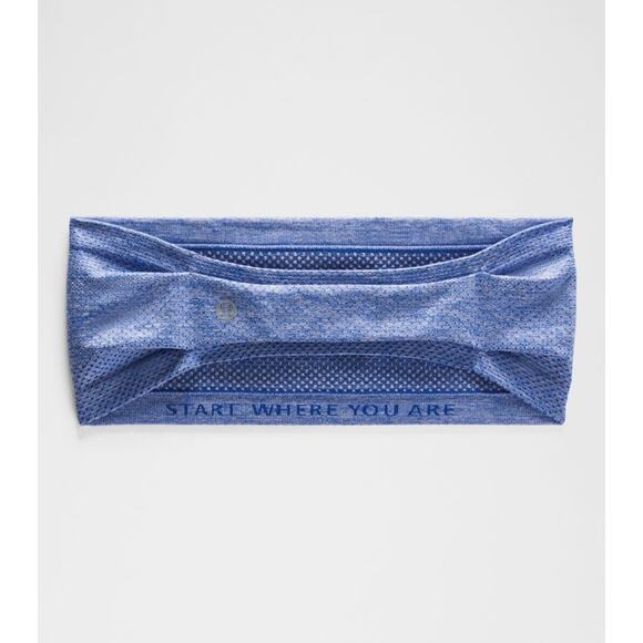 Lululemon Metal Vent Tech Seamless Wide Headband Colbat/Lavander O/S - Picture 5 of 7